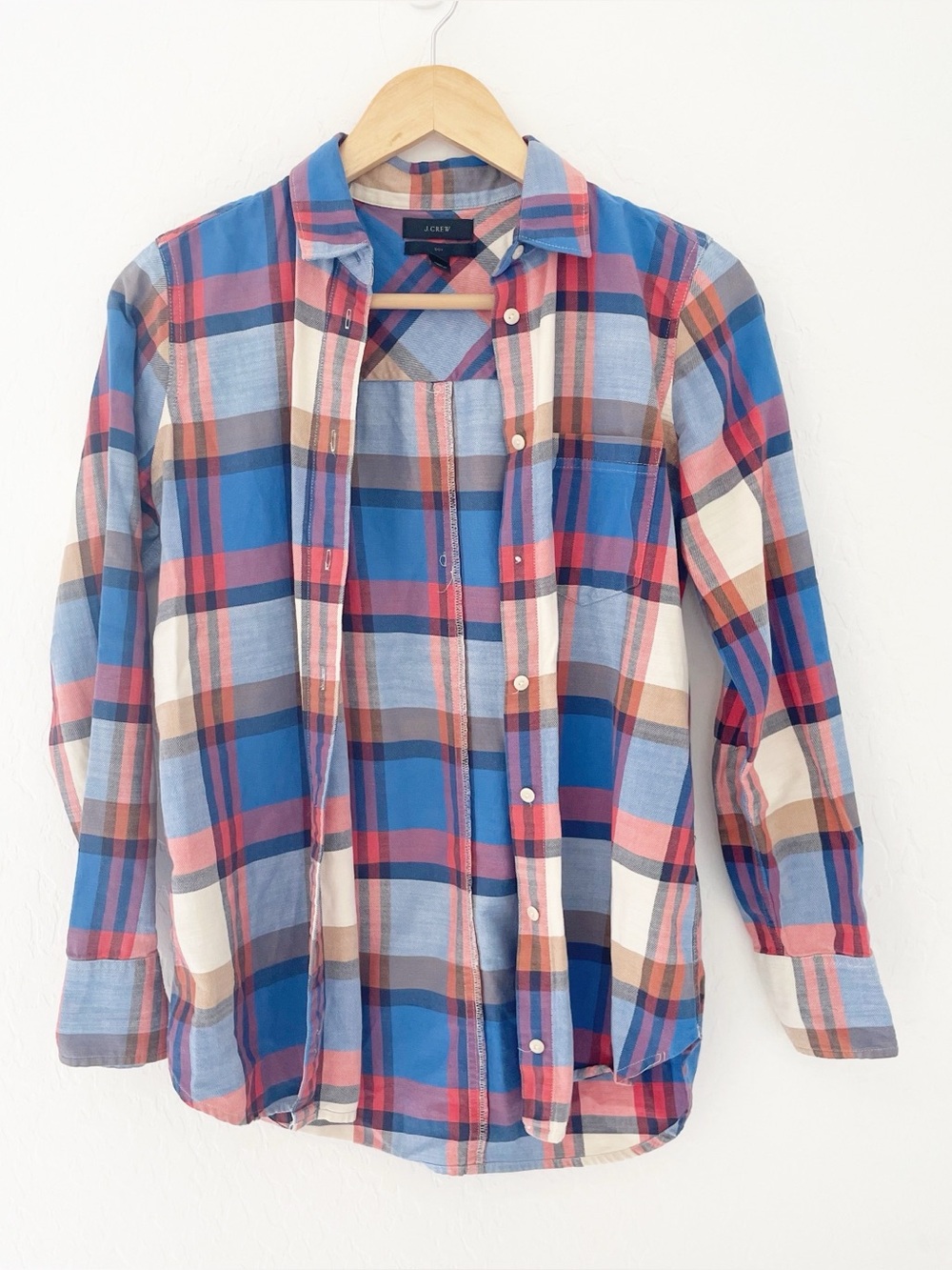 J.crew Boy Shirt in Pacey Plaid Flannel size 00